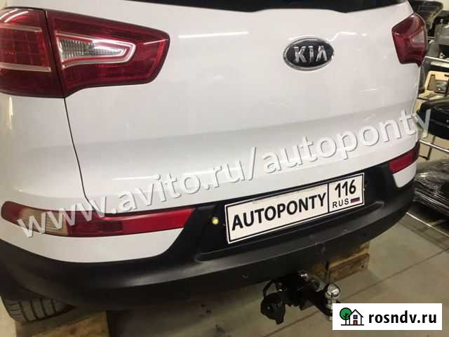 Фаркоп на KIA Sportage 3 Быстросъемный квадрат Набережные Челны - изображение 1