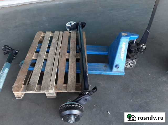 Новая торсионная ось для прицепа с тормозами 1000к Астрахань - изображение 1