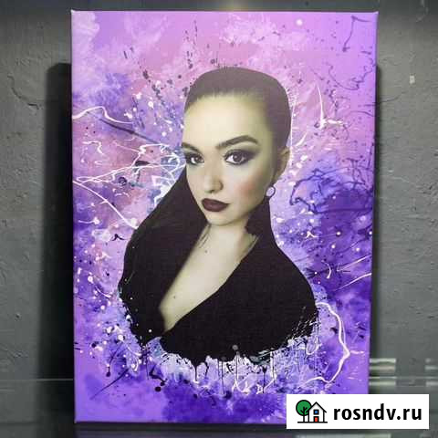 Печать на холсте, изготовление картин, портретов Хабаровск - изображение 1