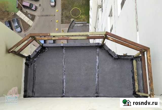 Гидроизоляция ремонт крыши балкона последний этаж Москва - изображение 1