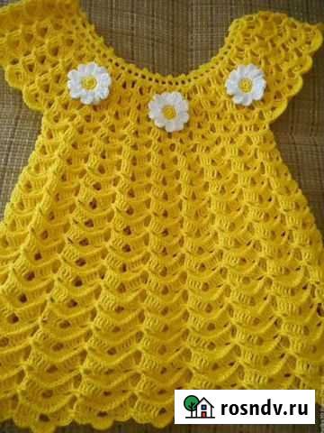 Вяжу детские платья разных размеров красивые и быс Казань - изображение 1