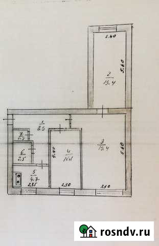 3-комнатная квартира, 60 м², 2/2 эт. на продажу во Льгове Льгов - изображение 1