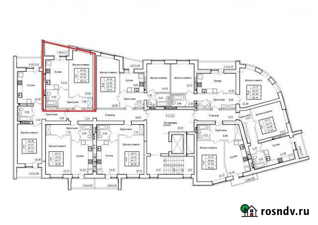1-комнатная квартира, 48 м², 3/9 эт. на продажу в Энгельсе Энгельс - изображение 1