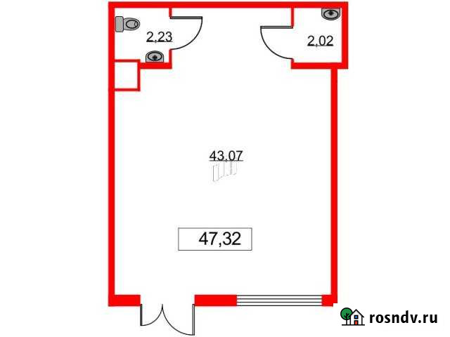Продам помещение свободного назначения, 47.32 кв.м. Всеволожск - изображение 1