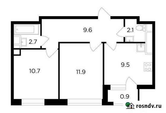 2-комнатная квартира, 47 м², 10/22 эт. на продажу в Московском Московской области Московский