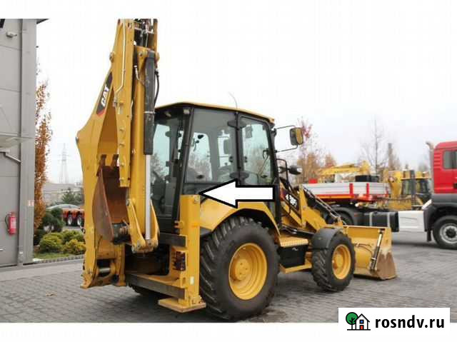 Стекло кузовное заднее нижнее для Caterpillar 428f Орехово-Зуево - изображение 1