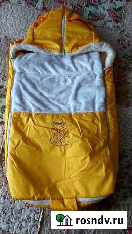 Зимний конверт в коляску на овчине Москва - изображение 1