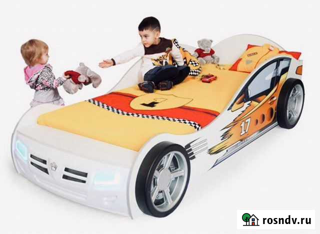 Кровать-машина Champion, белый Москва - изображение 1