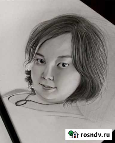 Портрет по фотографии угольными карандашами Чита - изображение 1