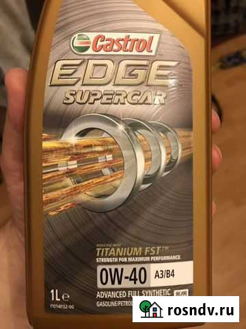 Масло моторное Castrol edge supercar 0W-40 A3/B4 Санкт-Петербург - изображение 1