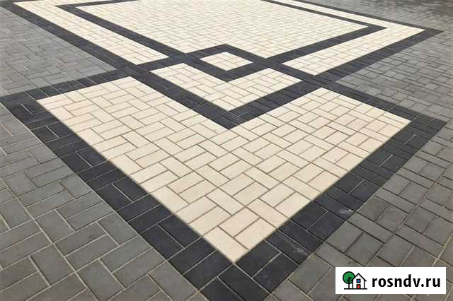 Тротуарная плитка нижний брусчатка кирпичик Выкса - изображение 1