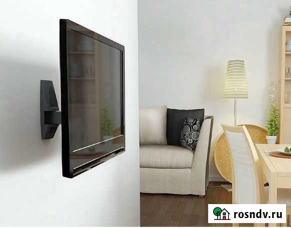 Установка телевизора на стену (монтаж кронштейна ) Москва - изображение 1