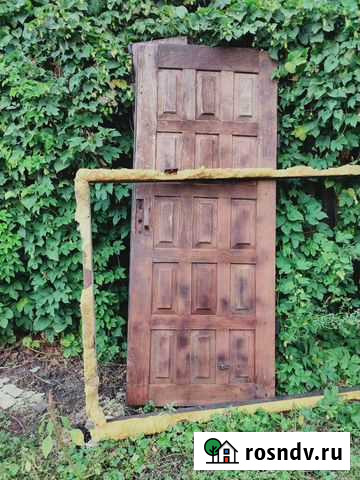 Металическая двухстворчатая дверь кольца жби Кузнецк - изображение 1