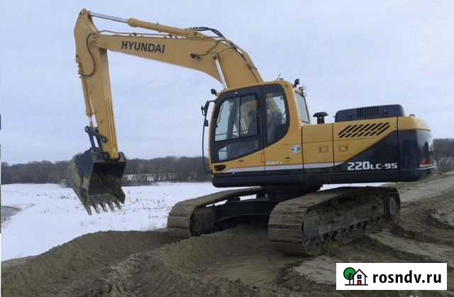 Аренда гусеничного экскаватора hyundai 220LS-9S Окуловка - изображение 1