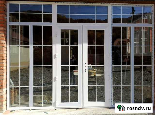 Двухстворчатые входные двери пвх Старые Атаги - изображение 1