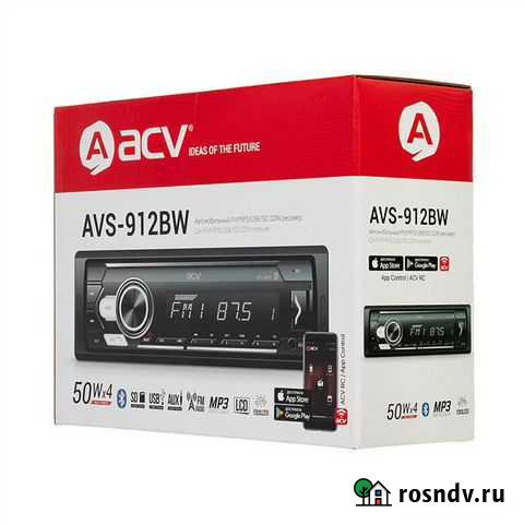 Автомагнитола USB/SD ACV AVS-912BG Bluetooth Калининград - изображение 1