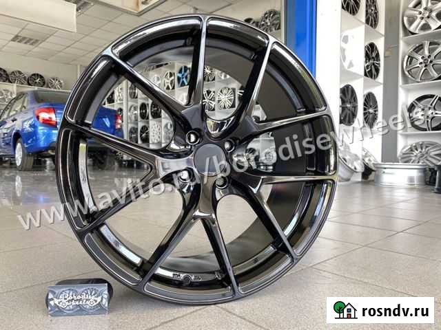Диски HRE 4x100 r18 #1599 чёрные глянец рога Тольятти - изображение 1