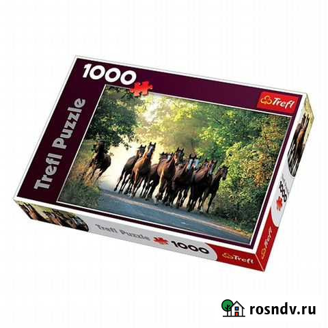 Пазл Табун лошадей 1000 деталей Trefl 10168N Москва - изображение 1