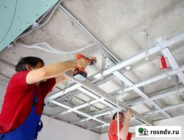 Монтаж Гипсокартона, Перегородок, осб,Армстрон Волгоград - изображение 1