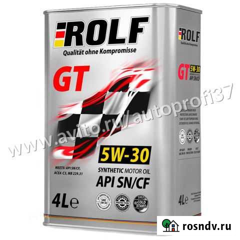 Масло моторное rolf GT 5W-30 4л Иваново - изображение 1