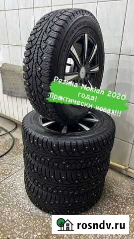 Продам зимние шипованные колеса nokian Ижевск - изображение 1
