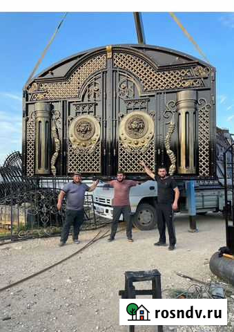 Кованые ворота Избербаш - изображение 1