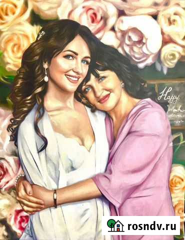 Портрет маслом на холсте подарок ручной работы Петрозаводск - изображение 1