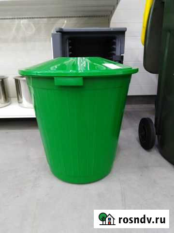 Пищевой бак с крышкой 70л (мусорный) Оренбург - изображение 1