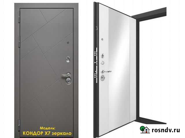 Дверь входная с зеркалом Кировск - изображение 1