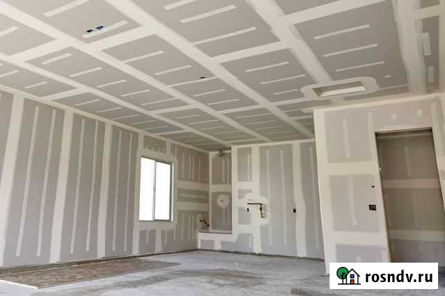 Гипсокартонные работы, монтаж гипсокартона Курган - изображение 1