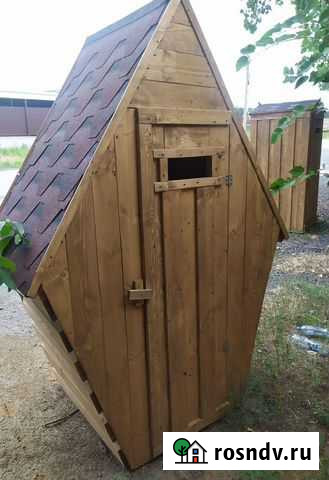 Туалет для дачи, садовый туалет из дерева Батайск - изображение 1