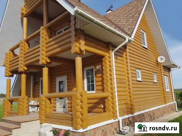 Шлифовка и покраска домов из бревна и бруса Горно-Алтайск - изображение 1