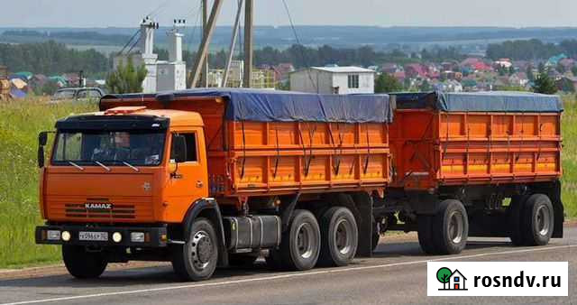 Услуги самосвала камаз с прицепом Бийск - изображение 1