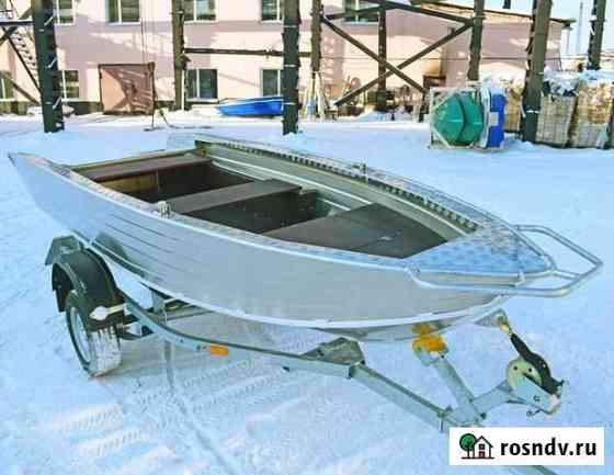 Алюминиевая моторная лодка Wyatboat 390Р новая Саратов