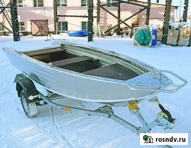 Алюминиевая моторная лодка Wyatboat 390Р новая Саратов - изображение 1