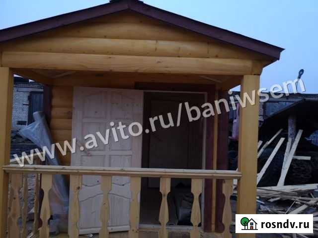 Мобильная баня в сборе 6 м Мурмино - изображение 1