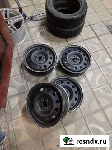 Штампованные диски r15 4x100 солярис,рио Волгодонск - изображение 1