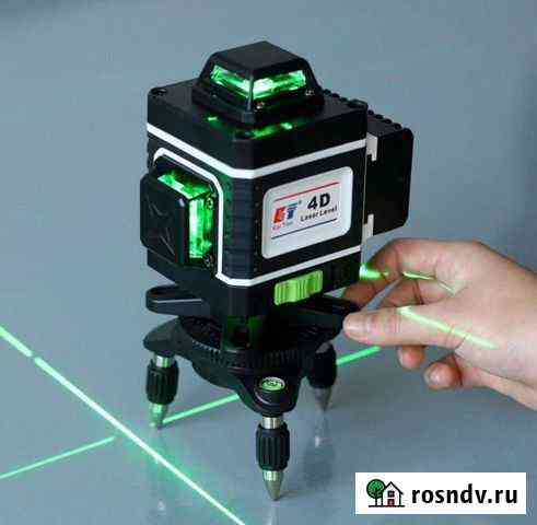 Лазерный уровень kaitian 4D зеленый 16лиий Хасавюрт