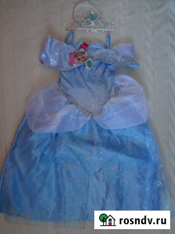 Новый Карнавальный костюм Золушка с тиарой Дисней Москва - изображение 1