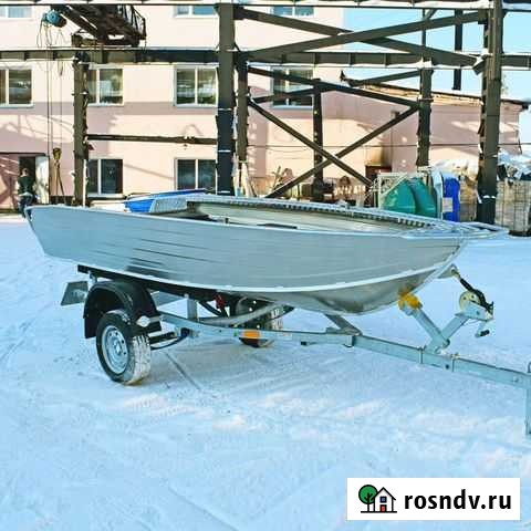 Алюминиевая моторная лодка Wyatboat 390Р новая Тюмень - изображение 1