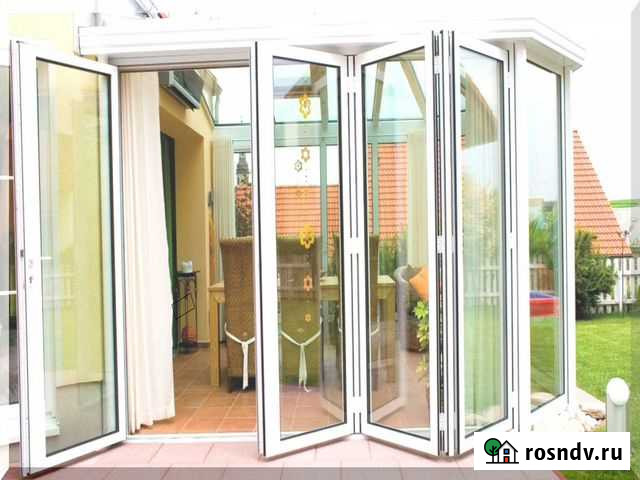 Алюмниевые двери гармошка Ставрополь - изображение 1