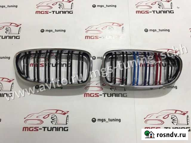 Решетка хром m с триколором Bmw 5 Series F10 Сочи - изображение 1