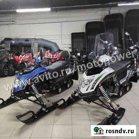 Снегоход Motoland Snowfox 200сс (бело-синий) Саратов