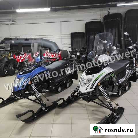 Снегоход Motoland Snowfox 200сс (бело-синий) Саратов - изображение 1