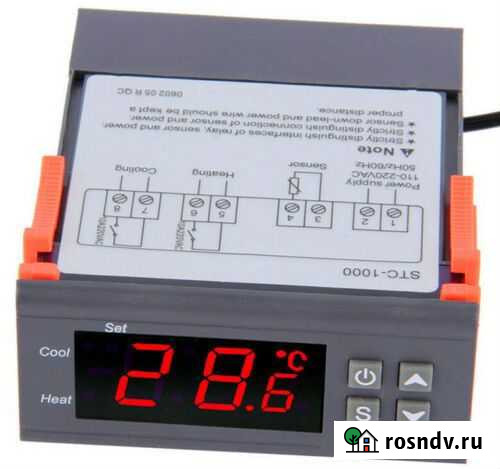 Электронный термостат (терморегулятор) STC-1000 Омск - изображение 1