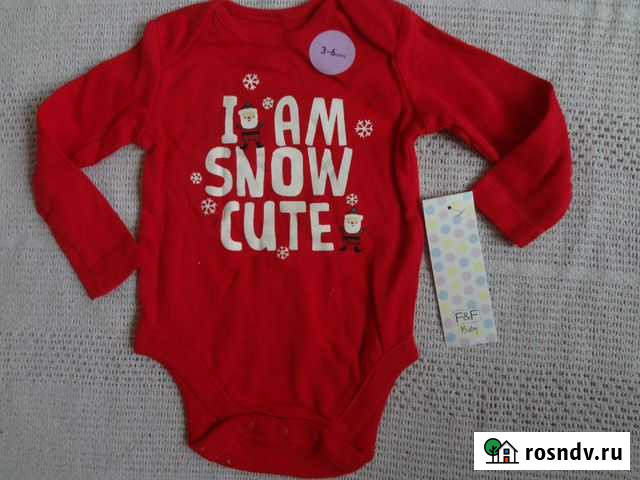 Новогоднее боди 3-6 мес Москва - изображение 1
