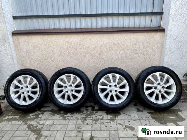 Комплект колес Hyundai Solaris 185 65 R15 на зимне Белгород - изображение 1