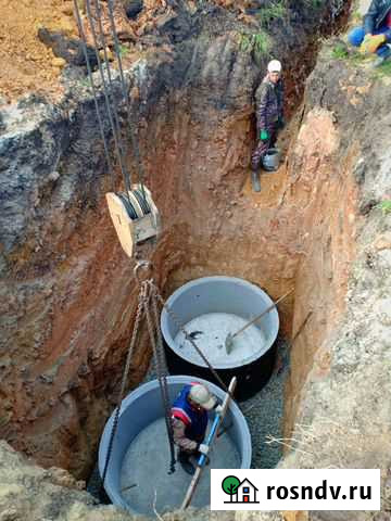 Монтаж септиков, жби колец, выгребных ям, кессонов Челябинск - изображение 1