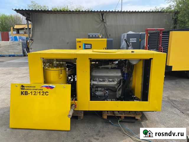 Дизельный компрессор для буровой Кв-12/12С Русская Поляна - изображение 1