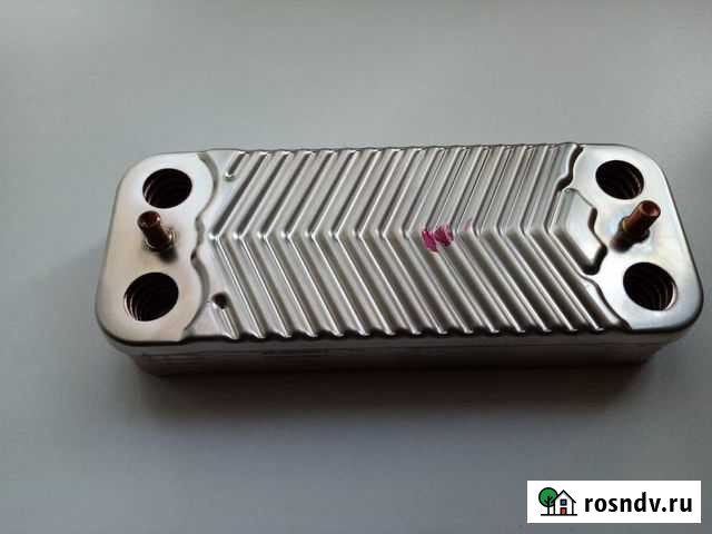 Теплообменник новый для котла 2х конт Тула - изображение 1